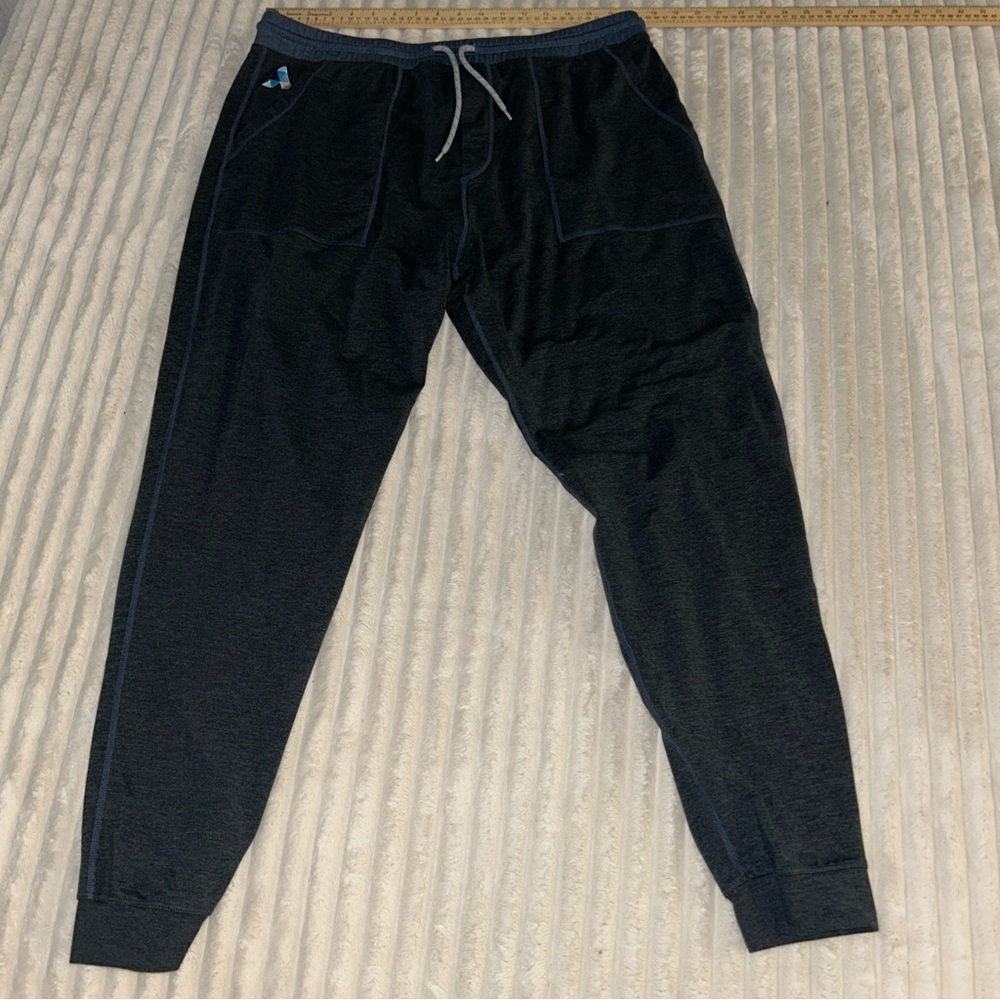 Marine Layer‎ Gray Joggers with Blue Accents